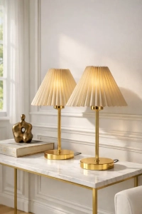 2'li Gold Umbrella Abajur